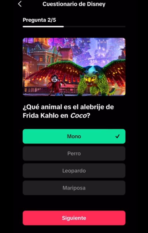 Cuestionario Disney 100