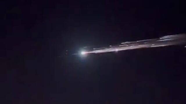 Basura espacial que se vio en Sinaloa