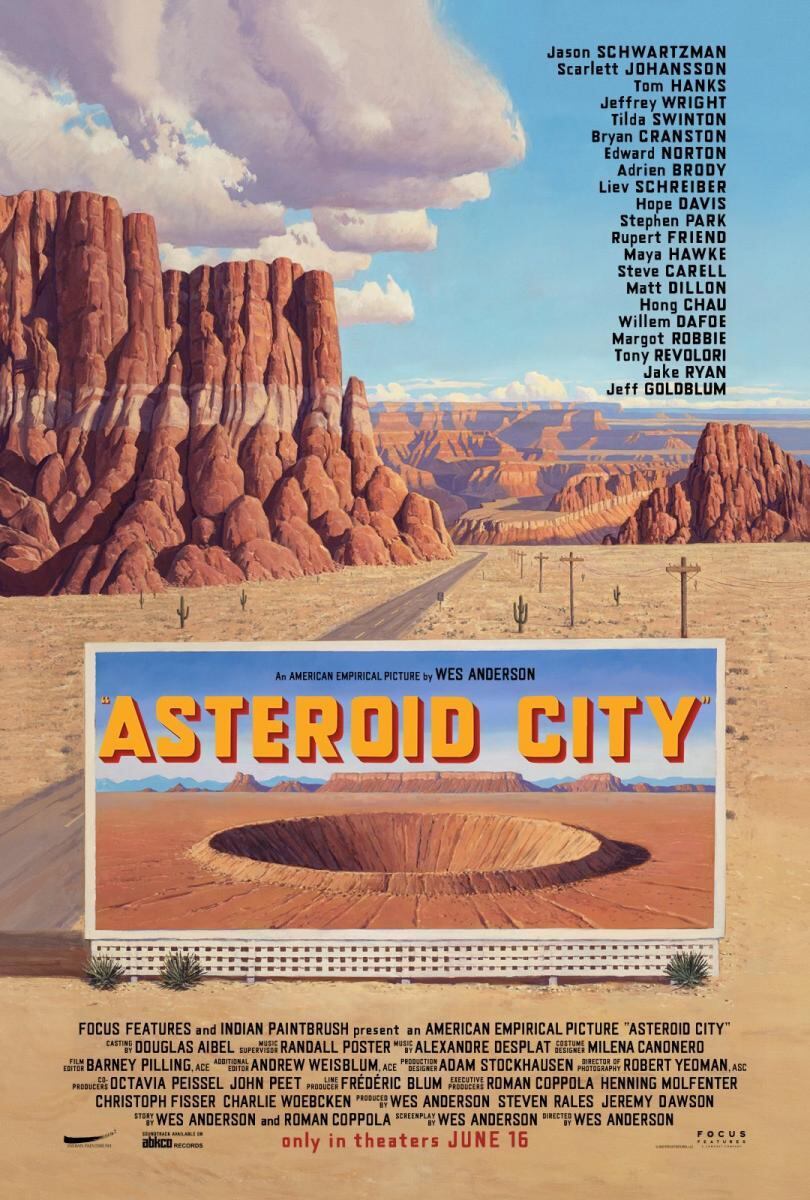 Elenco de Asteroid City, nueva película de Wes Anderson