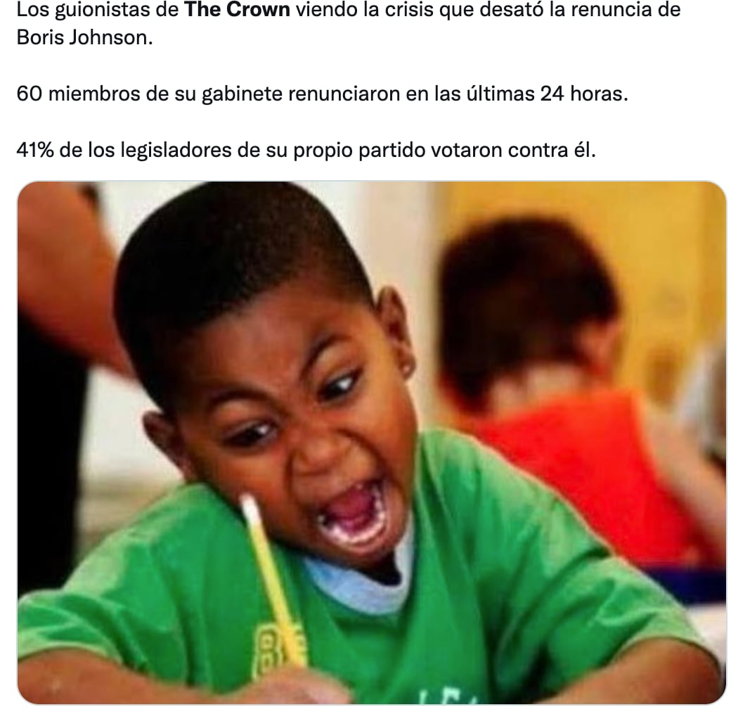 Memes sobre la renuncia de Boris Johnson