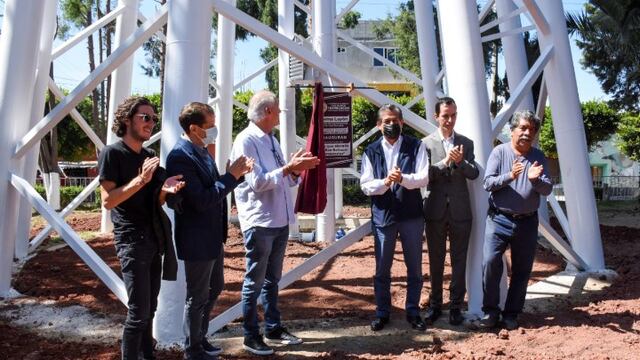 Inauguración de tanque elevado en San Martín Texmelucan Puebla