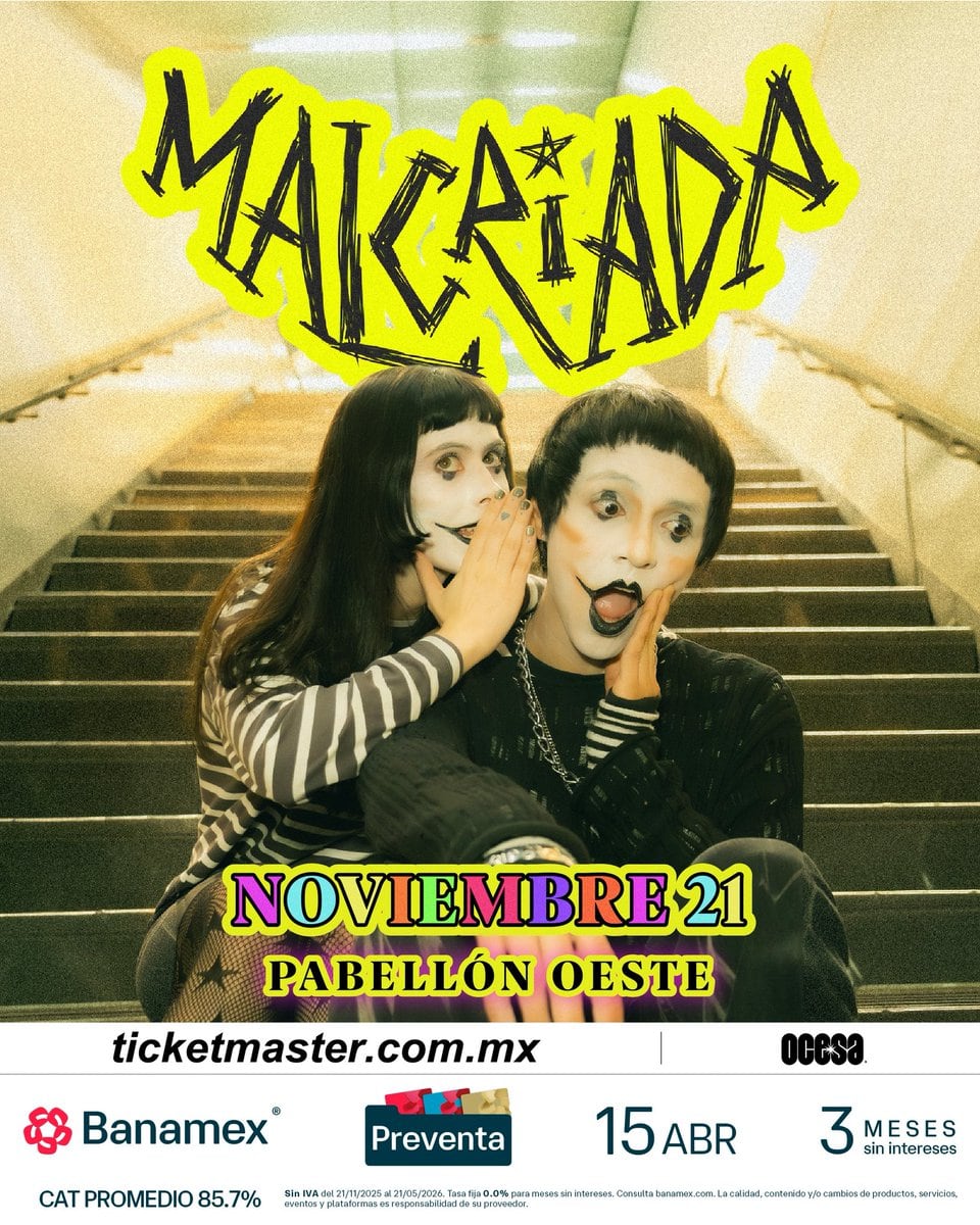 Concierto de Malcriada en CDMX: fecha y boletos en Pabellón Oeste