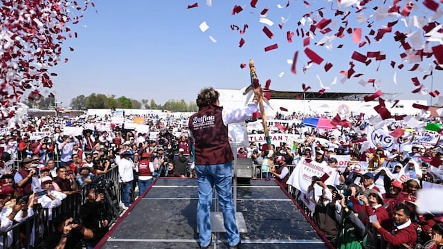Delfina Gómez cierra precampaña ante 40 mil simpatizantes: "Edomex nació para vencer"