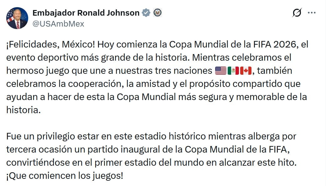 El mensaje de Ronald Johnson desde el Estadio Banorte llamó la atención