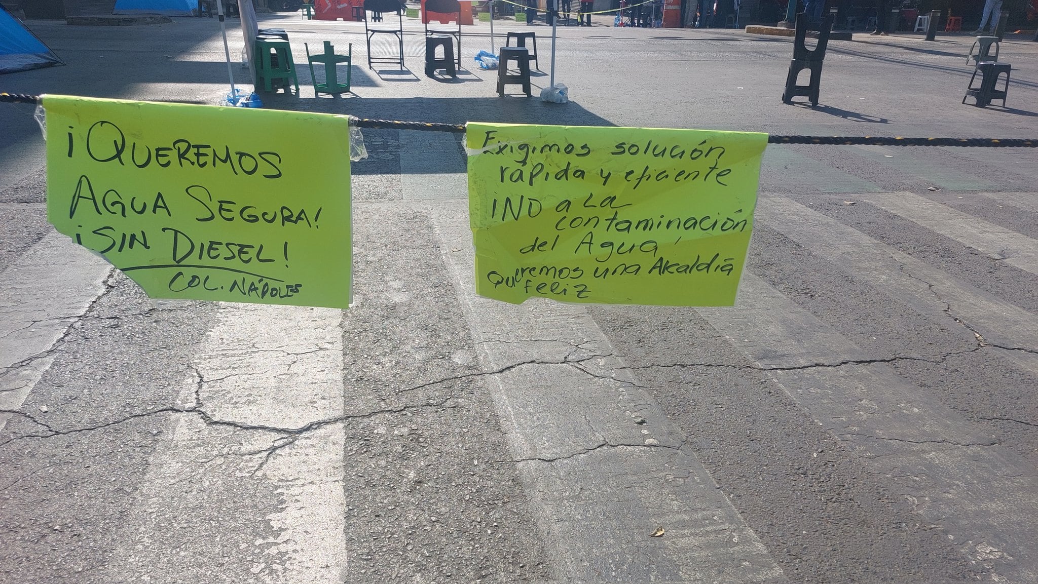 Agua contaminada en Benito Juárez