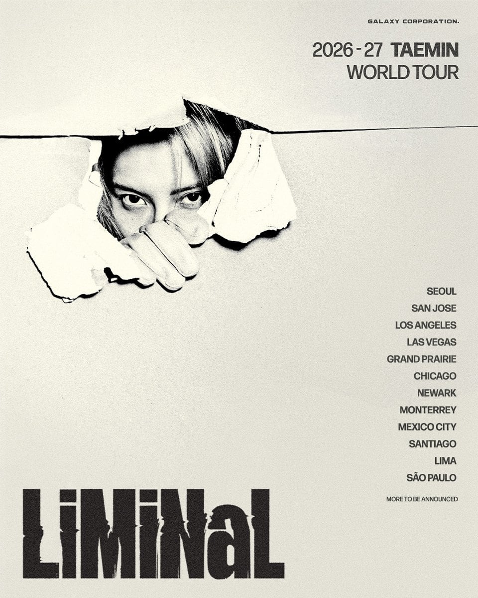 Taemin de SHINee confirma su regreso a México con la gira LiMiNaL