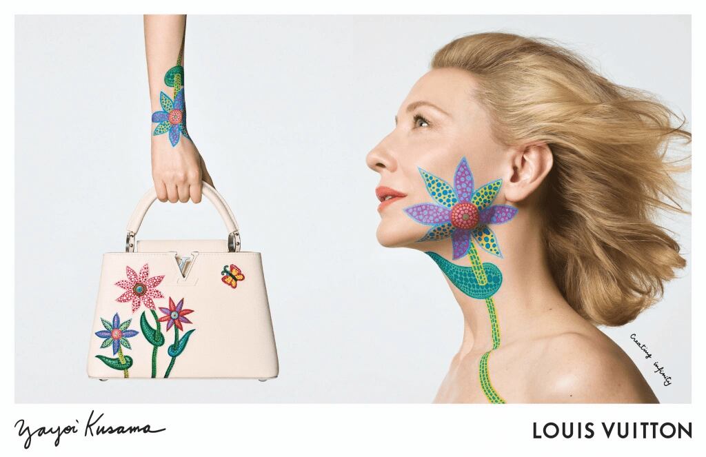 campaña de Vuitton, al estilo de Yayoi Kusama