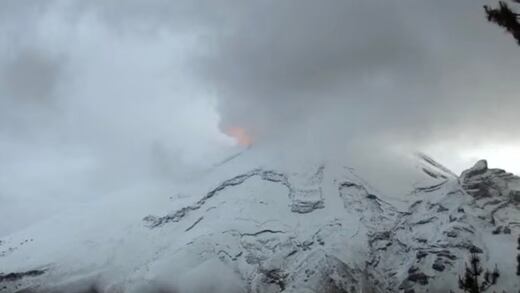 Volcán Popocatépetl hoy 26 de mayo: Amanece nevado