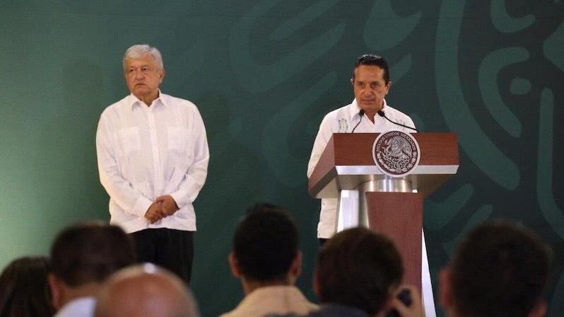 Reconoce AMLO trabajo de Carlos Joaquín en materia de seguridad