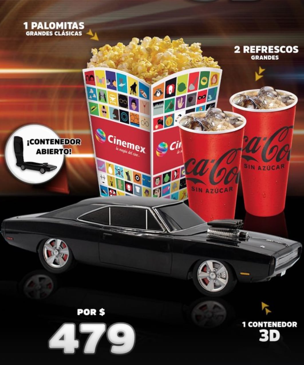 Palomera de Rápidos y Furiosos 10 en Cinemex
