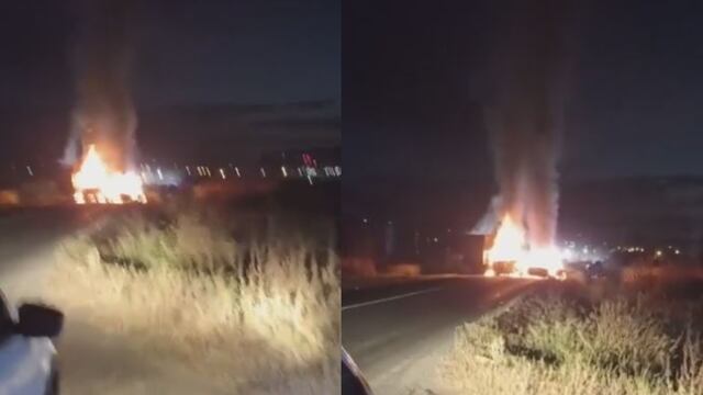 Incendian carros en los límites de Jalisco y Zacatecas