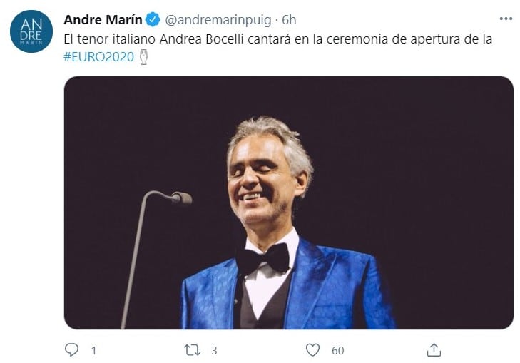 Publicación de Twitter - @andremarinpuig