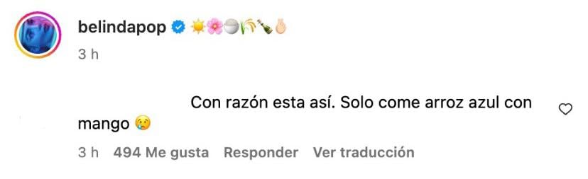 Belinda revela el secreto para mantener una cinturita impactante