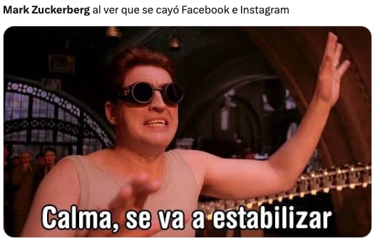 Los memes de la caída de Facebook e Instagram