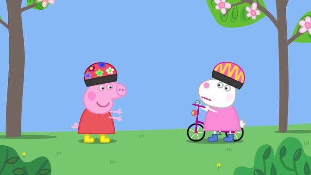 Peppa Pig por el Día de ir en bicicleta al trabajo