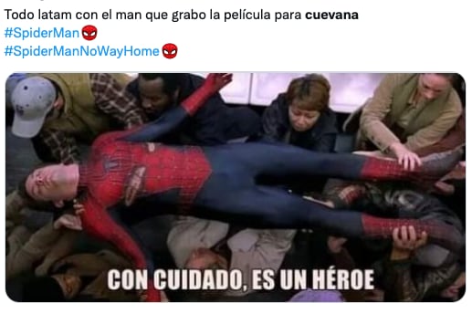 usuarios festejan llegada de 'Spider-Man: No Way Home' a Cuevana