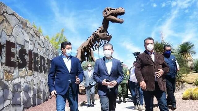 Los tres gobernadores en Saltillo.