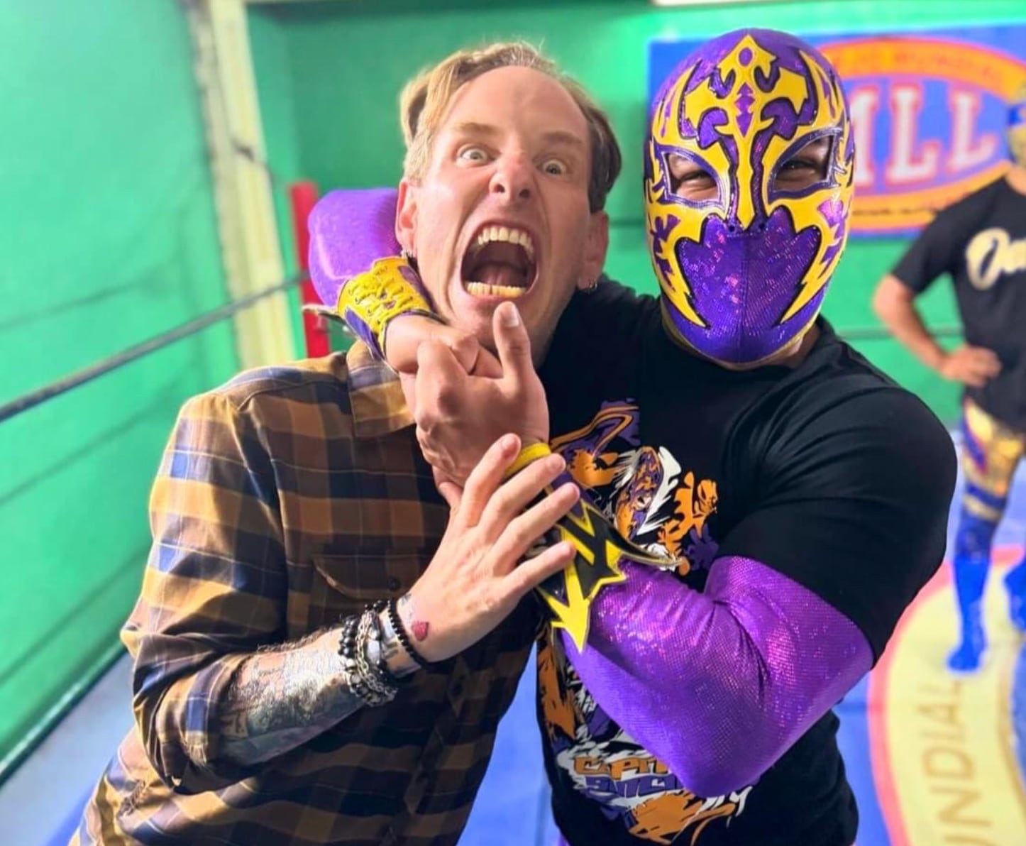 Corey Taylor en Arena México; el vocalista de Slipknot está en México y se fue a las luchas