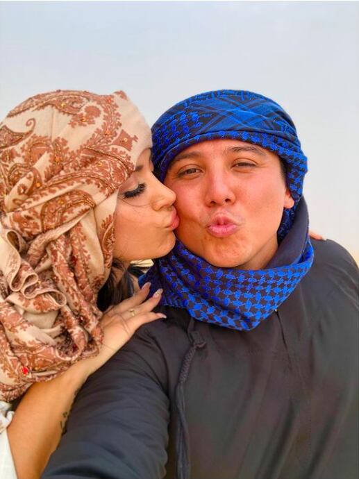 Kimberly Flores y Edwin Luna, Dubai