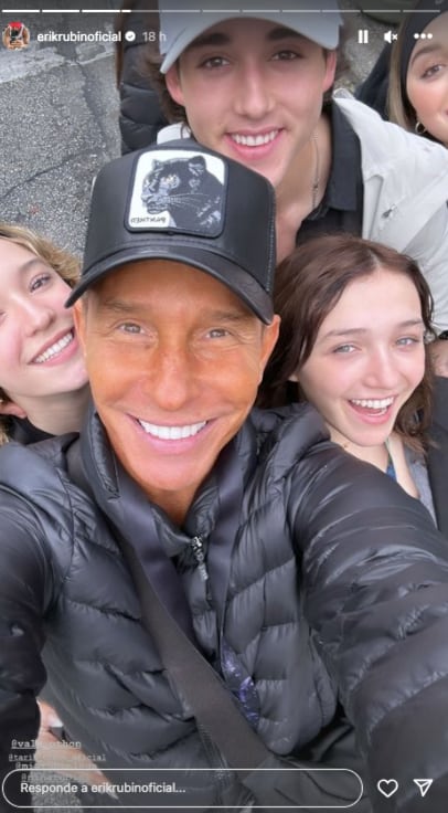 Erik Rubín con la familia