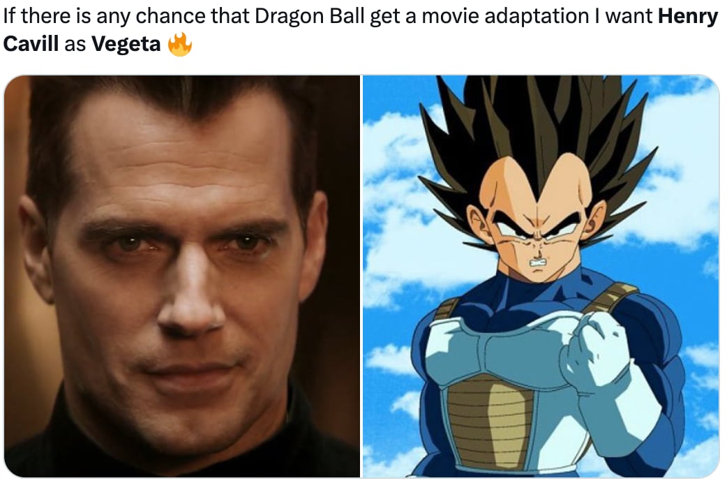 Memes de Henry Cavill como Vegeta