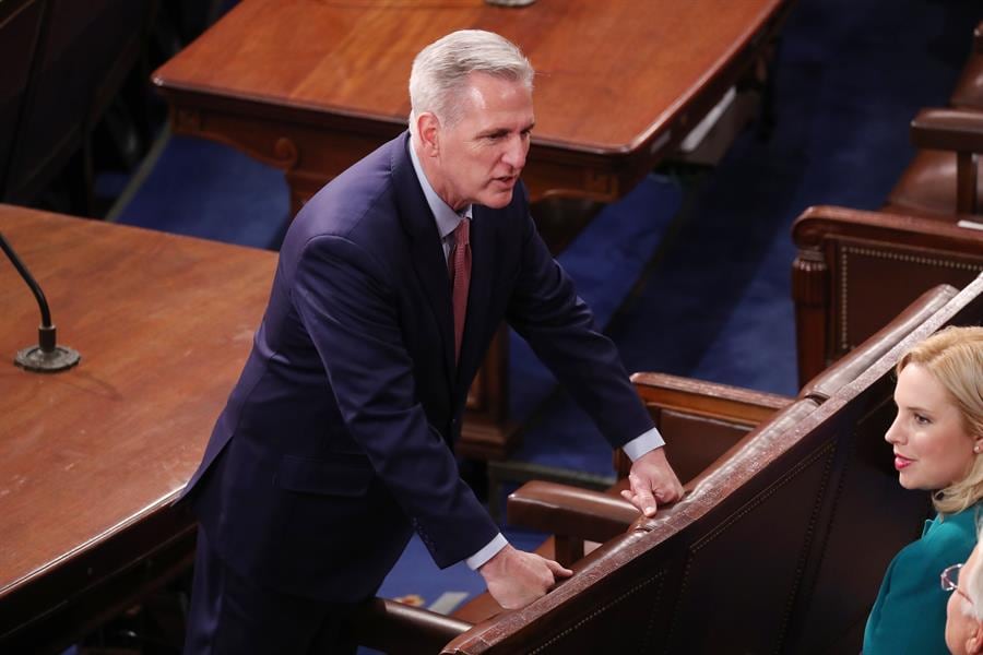 líder de la minoría republicana en la Cámara Baja estadounidense, Kevin McCarthy