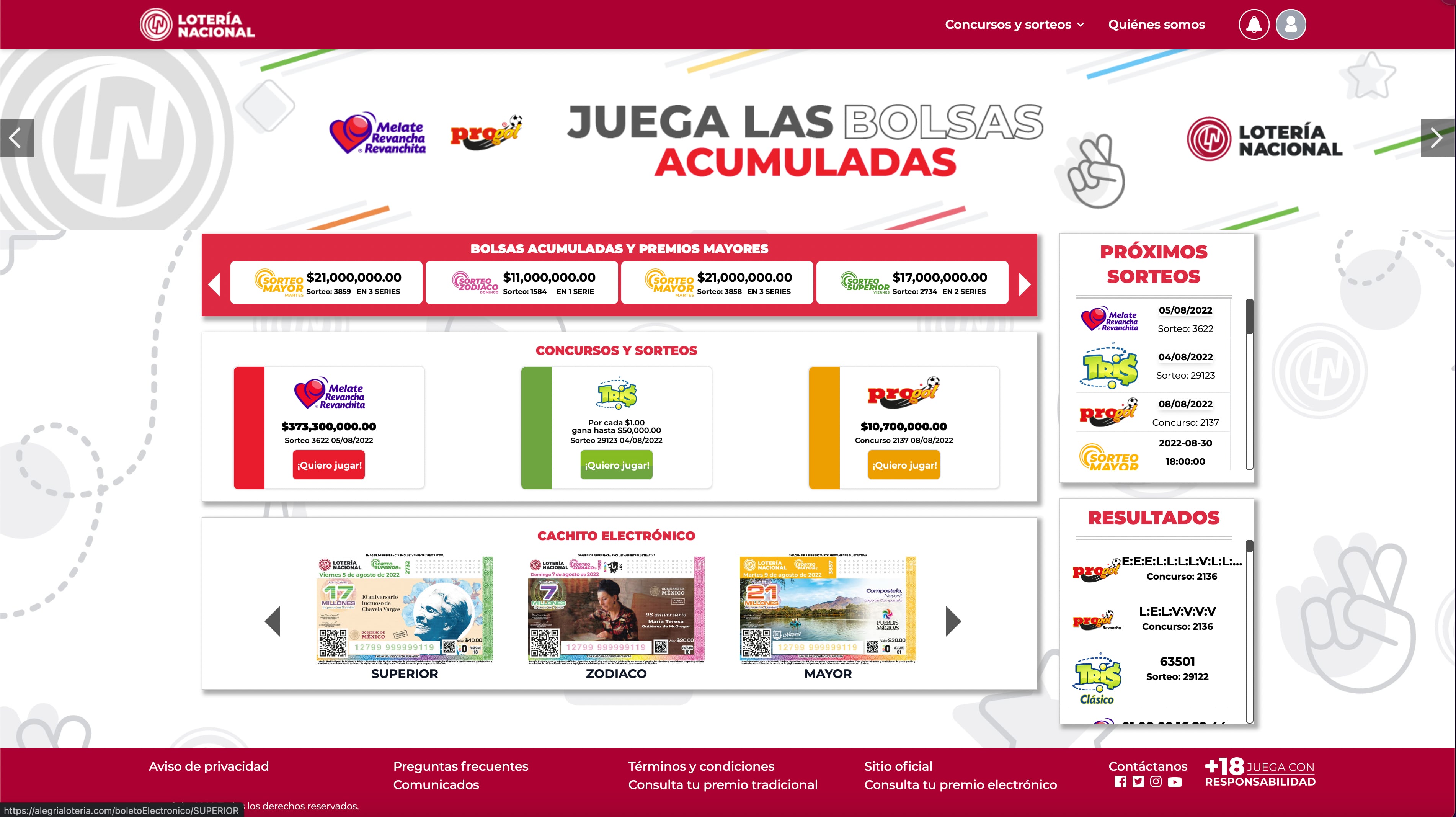 Lotería Nacional pone la suerte a un clic de distancia