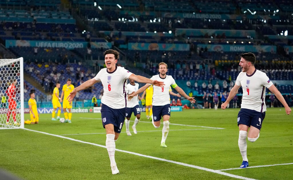 Maguire anotó en la goleada de Inglaterra sobre Ucrania