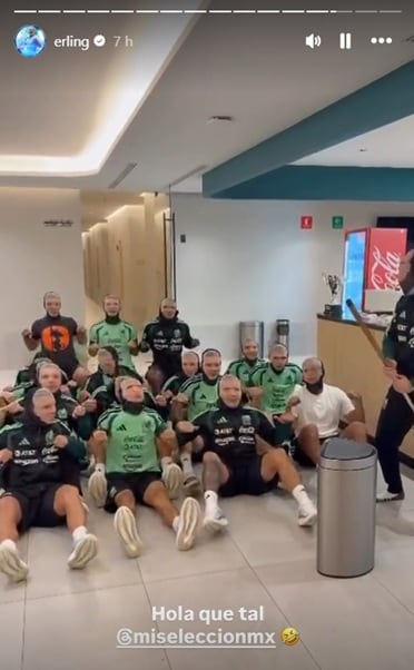 Erling Haaland reacciona a festejo de la selección de México tras victoria ante Ecuador