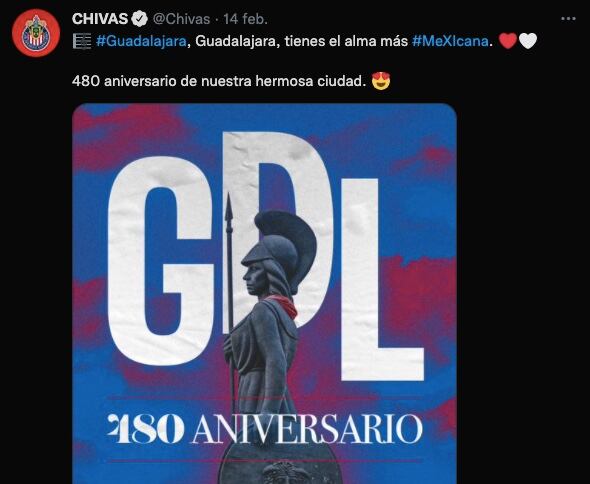 Chivas celebró el aniversario de la ciudad de Guadalajara