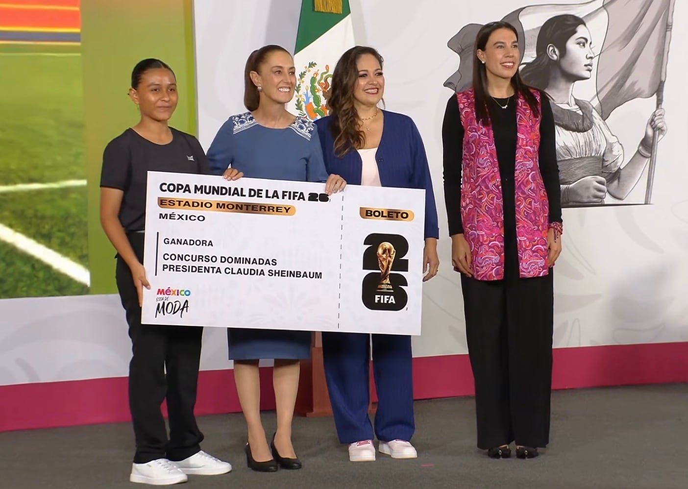 Daira Yarezti Díaz, ganadora del boleto del partido en Monterrey