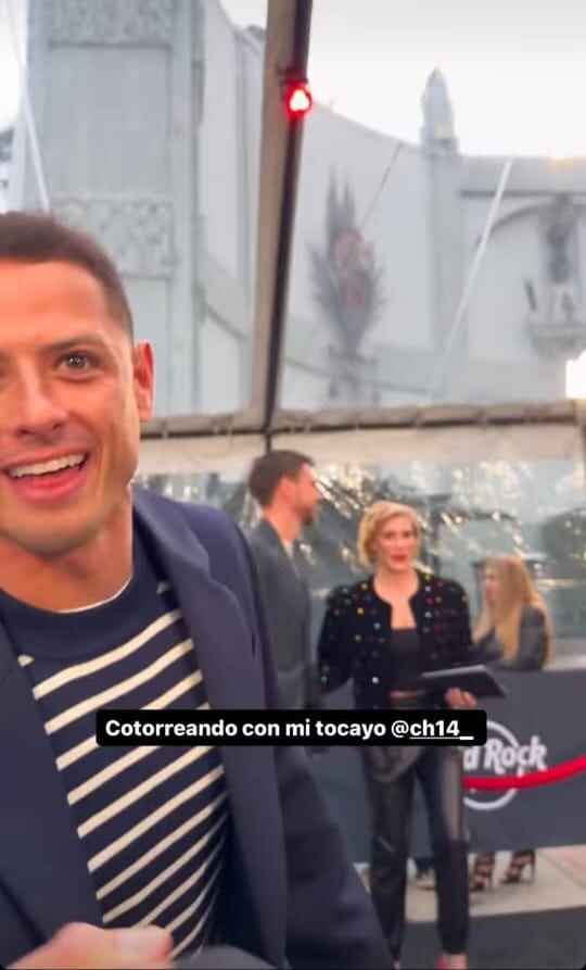 Javier Ibarreche sigue cumpliendo el sueño: hasta Chicharito Hernández lo reconoció en la alfombra roja