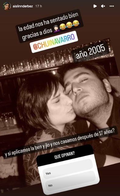 Aislinn Derbez bromea con casarse con Jesús Navarro