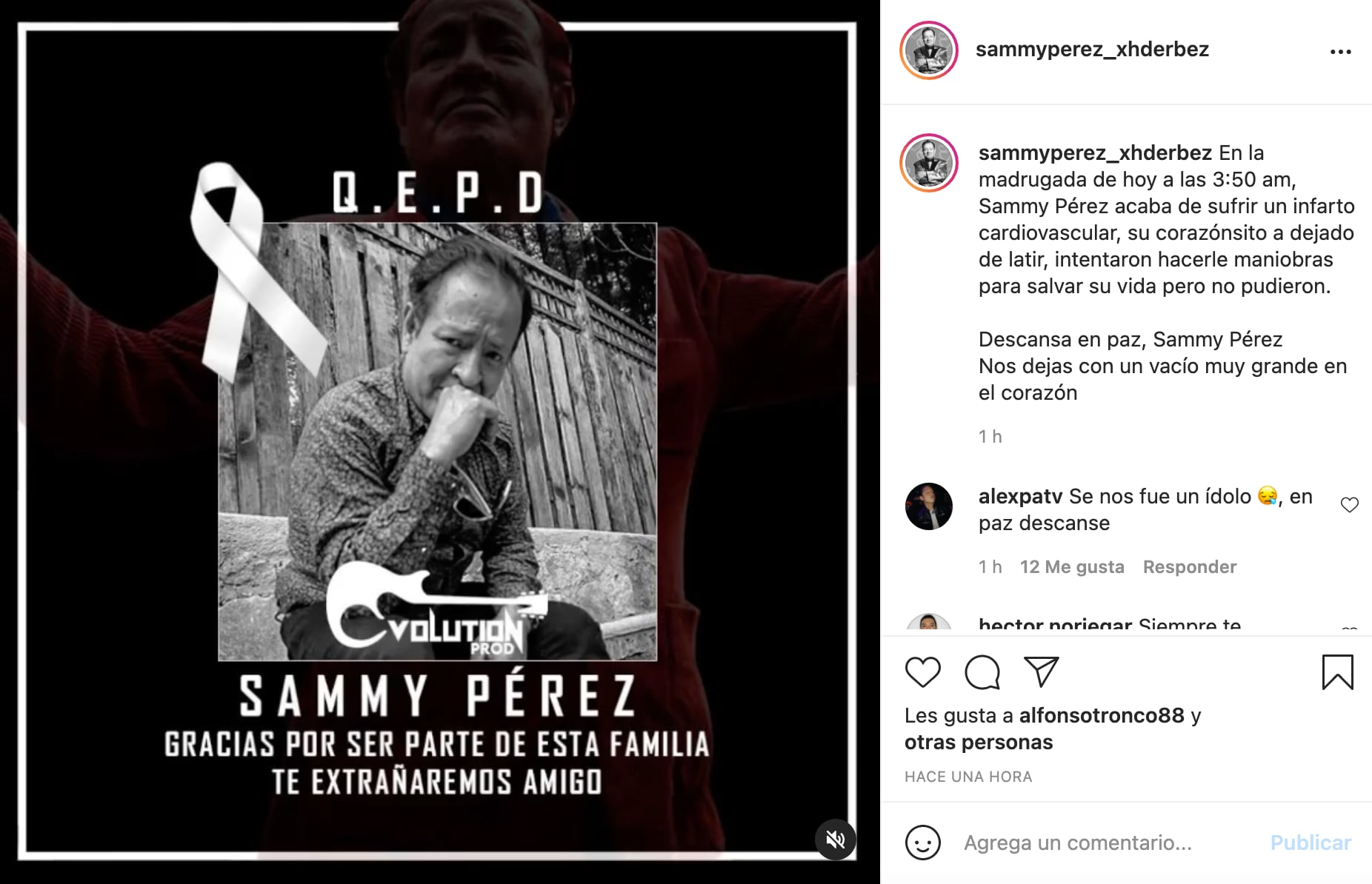 Muerte de Sammy Pérez