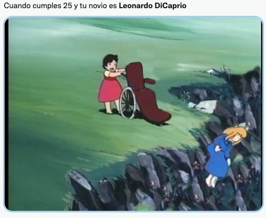 Memes de Leonardo DiCaprio y mujeres de 25 años