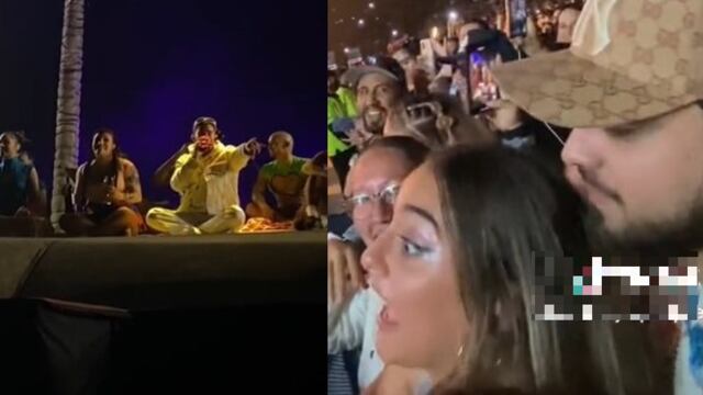 Bad Bunny bendice a bebé de una pareja