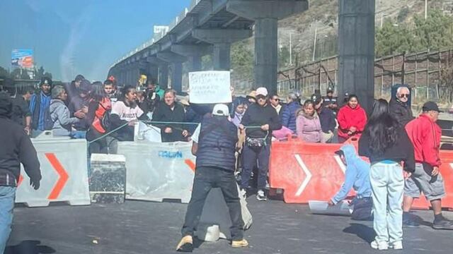 Bloqueo en autopista México-Puebla hoy 25 de noviembre