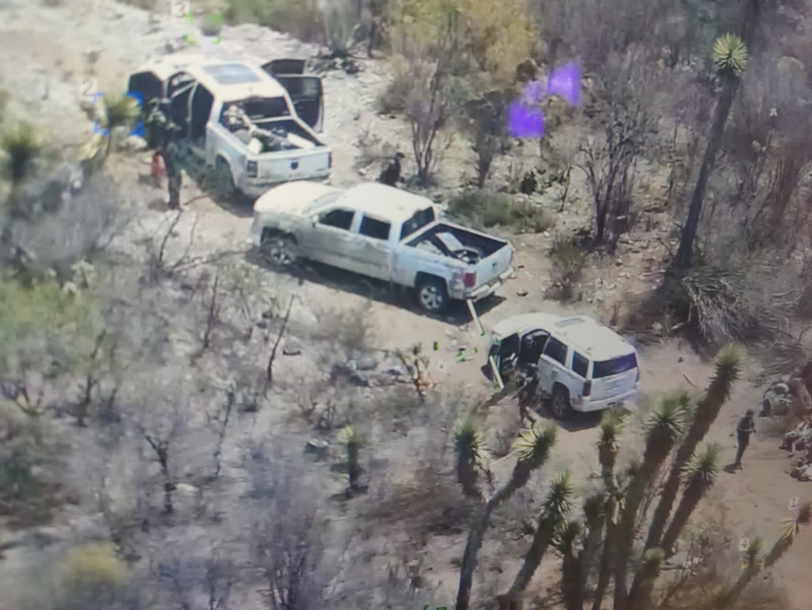 Operativo en San Luis Potosí en el que rescataron a cerca de 50 migrantes