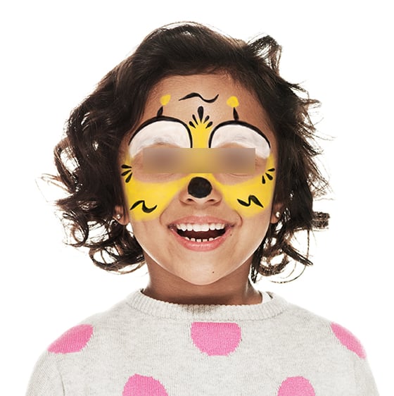Maquillaje infantil de abeja