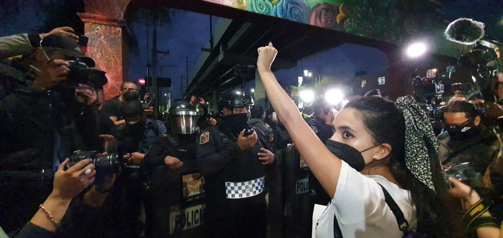 Protesta por accidente del Metro