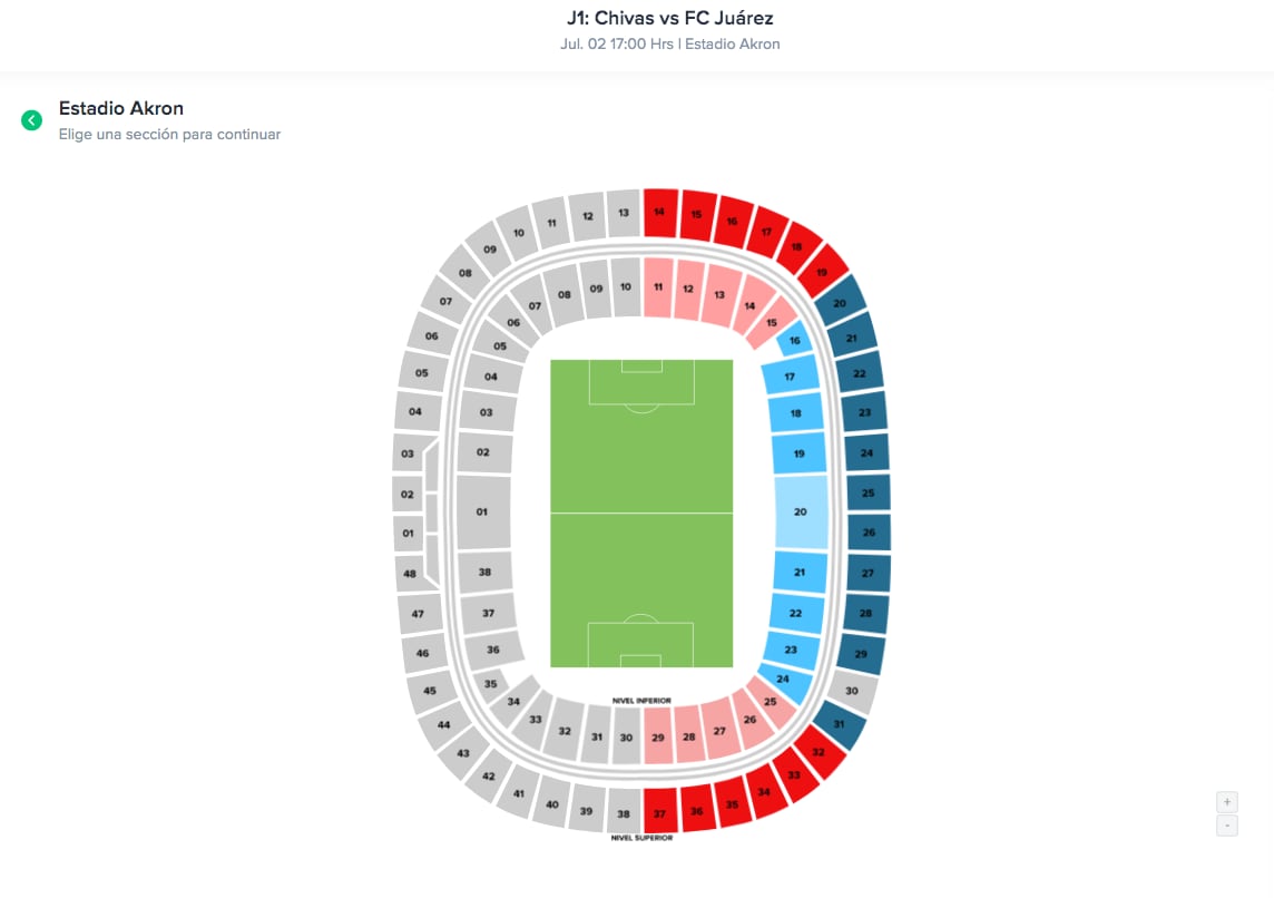 Boletos para el juego Chivas vs FC Juárez