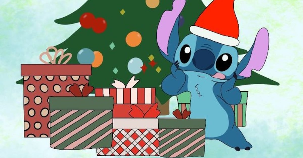 Tarjetas navideñas de Stitch: 8 diseños bonitos para imprimir y regalar en Navidad stitch-christmas