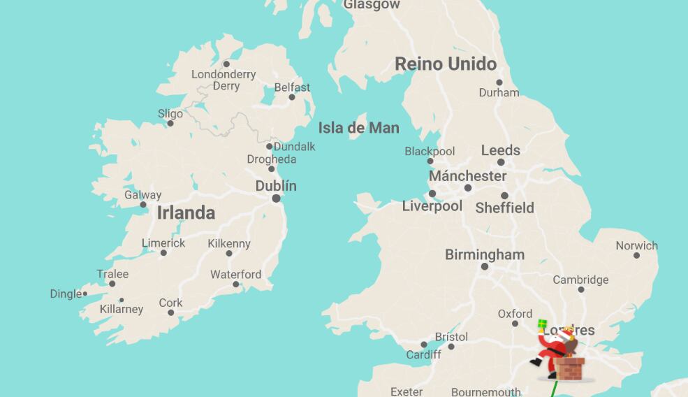Santa Claus acaba de visitar Irlanda y llegará pronto a México