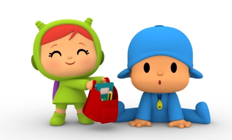 Pocoyó se divierte en la escuela