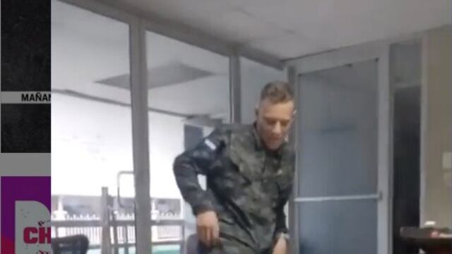 Militar bailando en TikTok