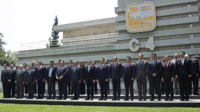Gobernadores que asistieron a la Comisión de Seguridad y Justicia de la Conferencia Nacional de Gobernadores celebrada en mayo de 2017.