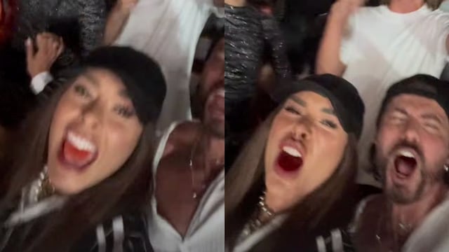 Galilea Montijo se grabó durante el concierto de Quevedo en Palacio de los Deportes