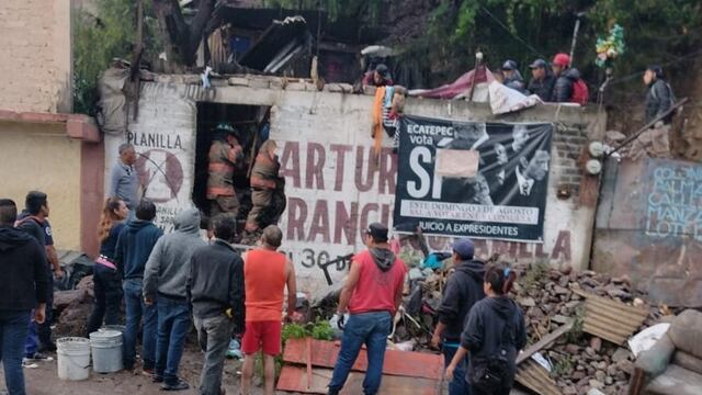 Derrumbe en Ecatepec