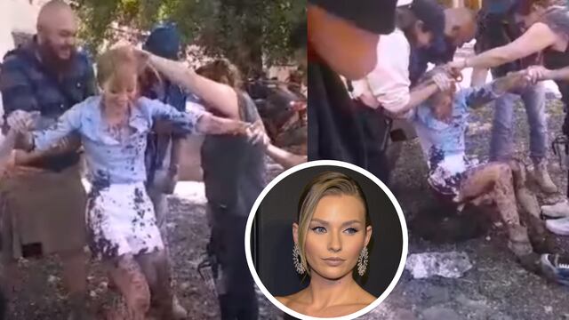 Irina Baeva se embarra de lodo, pero sus haters ven que eso es de tiempo atrás.