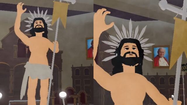 Usuario de redes sociales crea una procesión virtual desde Roblox por la Semana Santa